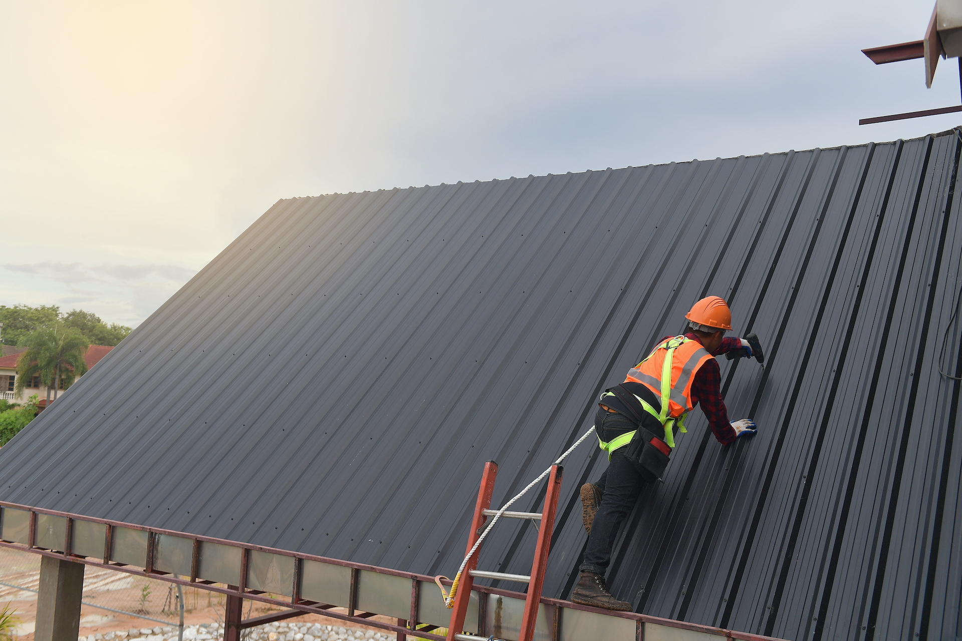 Roofing work and tools