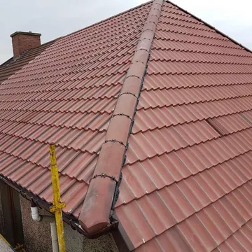 Red tiled pitched roof